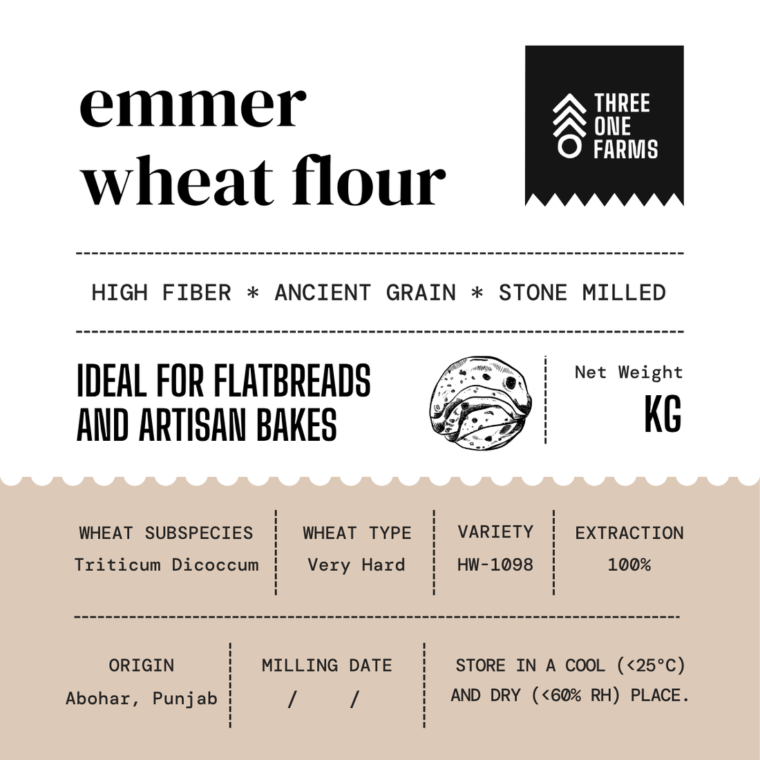 Emmer Wheat Flour